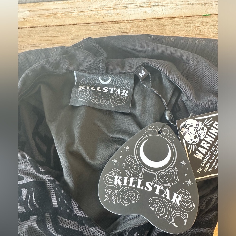 Killstar Ultravox Hooded Dress - Picture 3 of 8